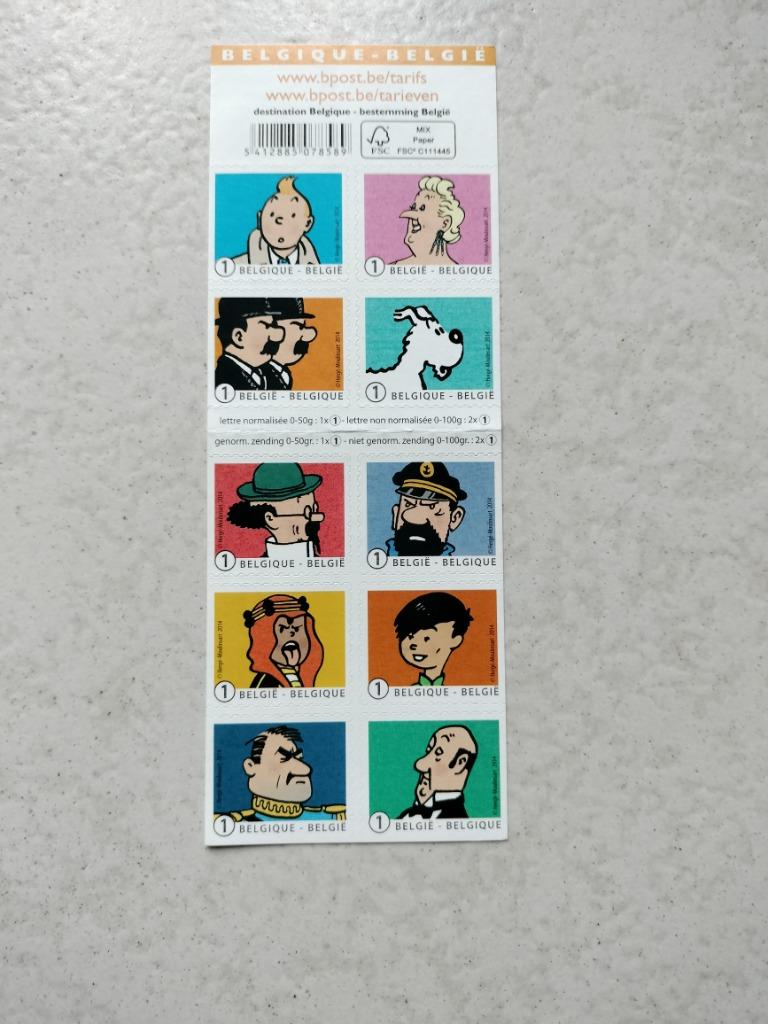 Postzegels Kuifje - postfris, Envoi, Non oblitéré, Autres thèmes