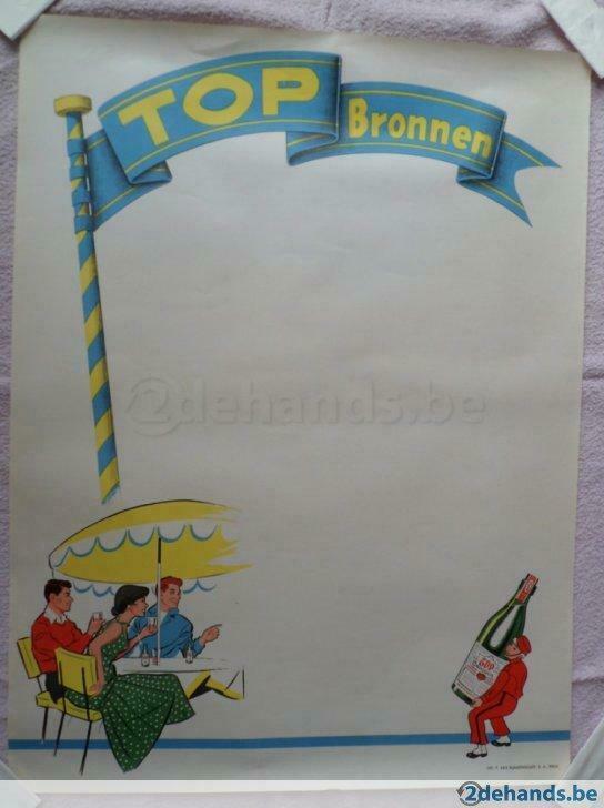 affiche Top Bronnen - Brakel, Verzamelen, Ophalen, Gebruikt
