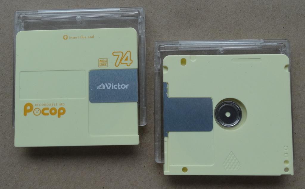 Minidisc Victor Pocop jaune 74/80 min - Import Japon - Rare, Envoi, Lecteur MiniDisc