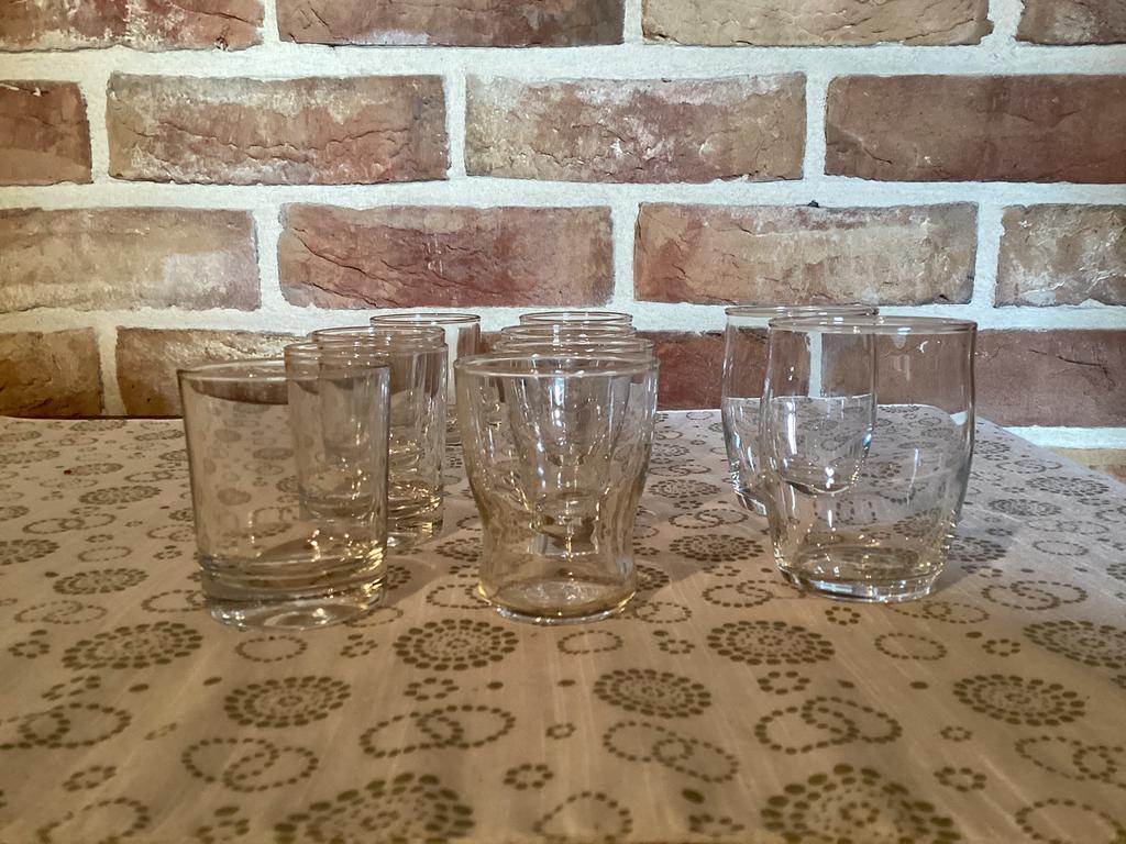 10 glazen voor aperitief hapjes., Ophalen, Zo goed als nieuw