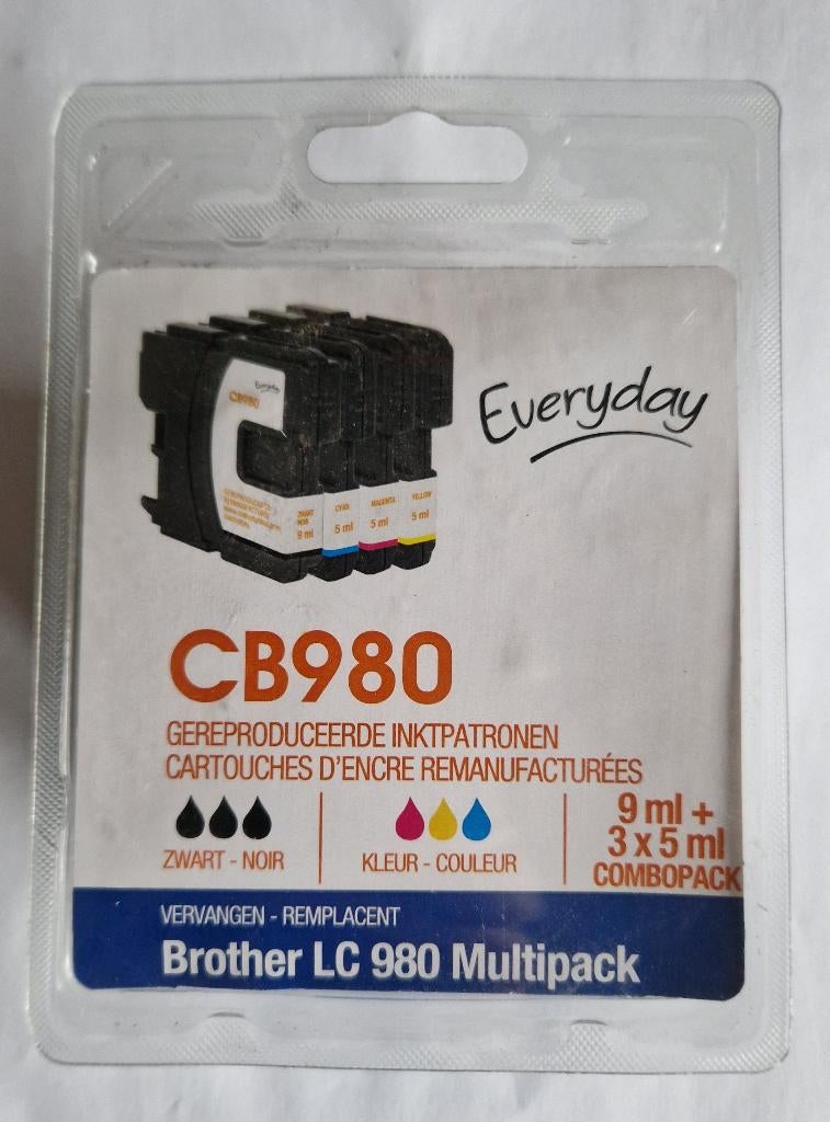 inktpatronen Brother LC980 Multipak, Zwart en Kleur, Computers en Software, Printerbenodigdheden, Ophalen of Verzenden, Nieuw