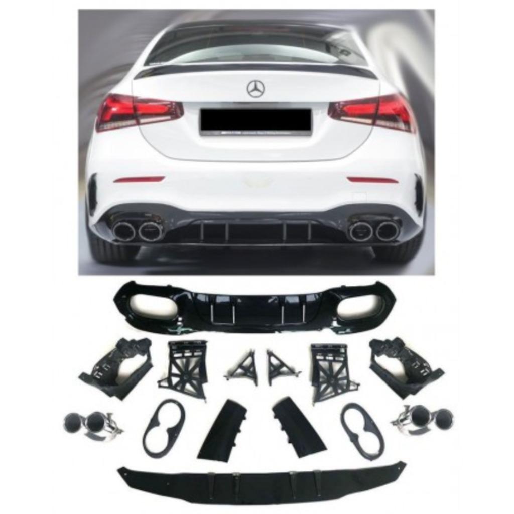 DIFFUSEUR A45S  LOOK A45 AMG MERCEDES CLASSE A W177 V177, Auto diversen, Tuning en Styling, Ophalen of Verzenden