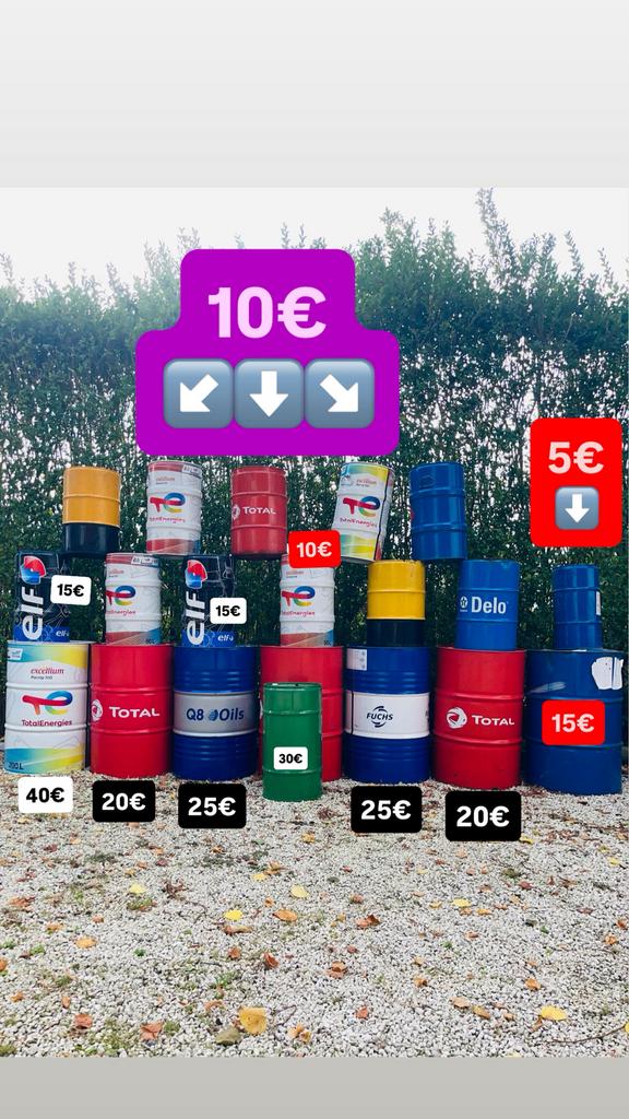 Groot metalen vat vanaf 15€ klein 5€.LEVERING mogelijk, Tuin en Terras, Regentonnen, Hout, Met kraantje, Ophalen of Verzenden