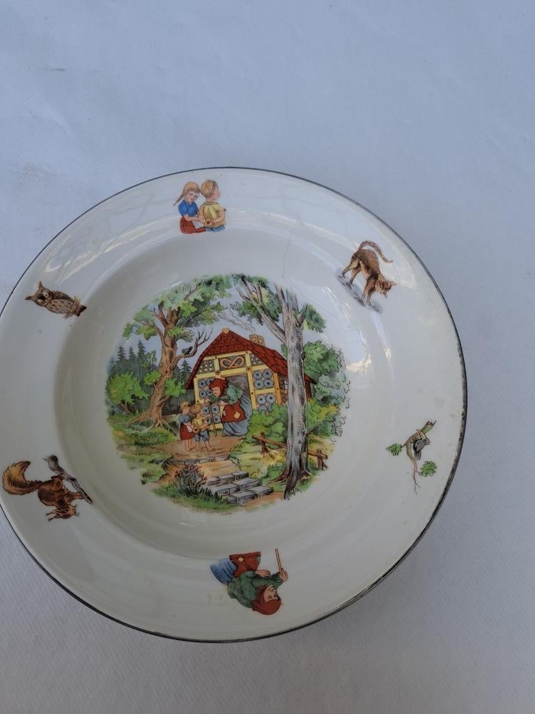 bordje Hans en Grietje, Antiek en Kunst, Antiek | Servies los, Ophalen of Verzenden