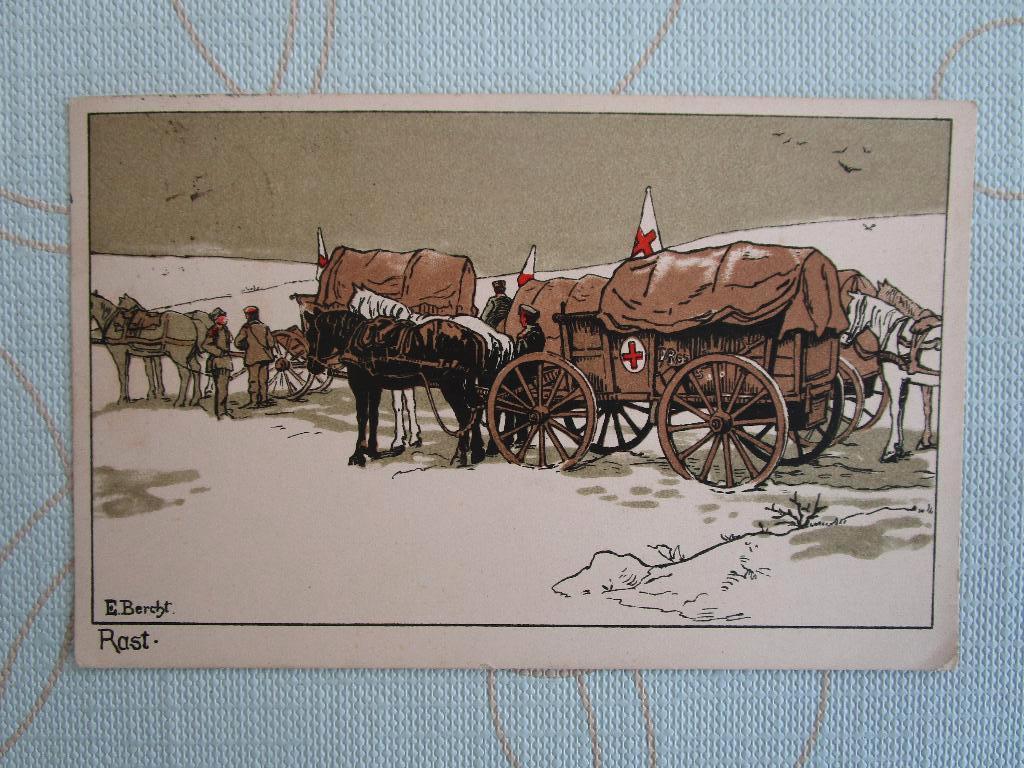 postkaart, Duitse rode kruis, Verzamelen, Ophalen, Overige soorten, Overige typen