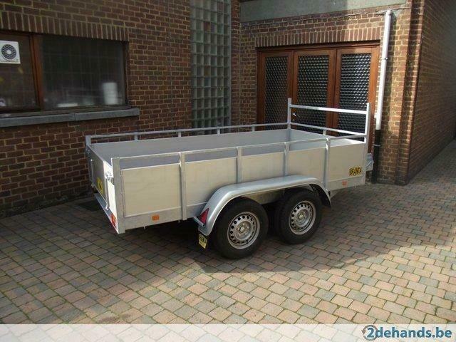 Nieuwe geremde bakaanhangwagen 3,1 x 1,4m te 9300 Aalst, Ophalen, Nieuw