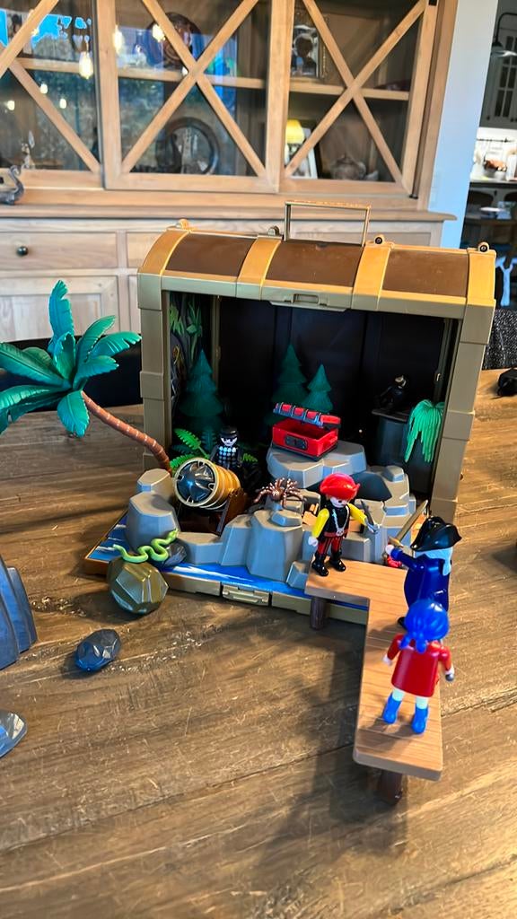 Playmobil piraten schatkist, Ophalen of Verzenden, Zo goed als nieuw