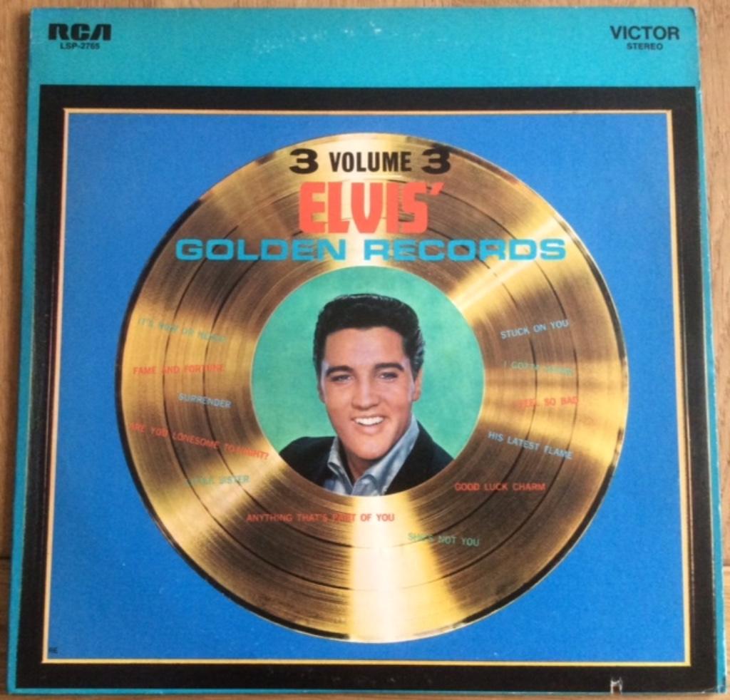 Elvis Presley "Elvis Golden Records volume 3", Ophalen of Verzenden, Zo goed als nieuw, 12 inch, Rock-'n-Roll