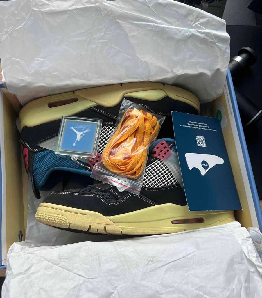 Jordan 4 Union Used All OG Size, Vêtements | Hommes, Chaussures, Enlèvement ou Envoi, Comme neuf, Autres couleurs