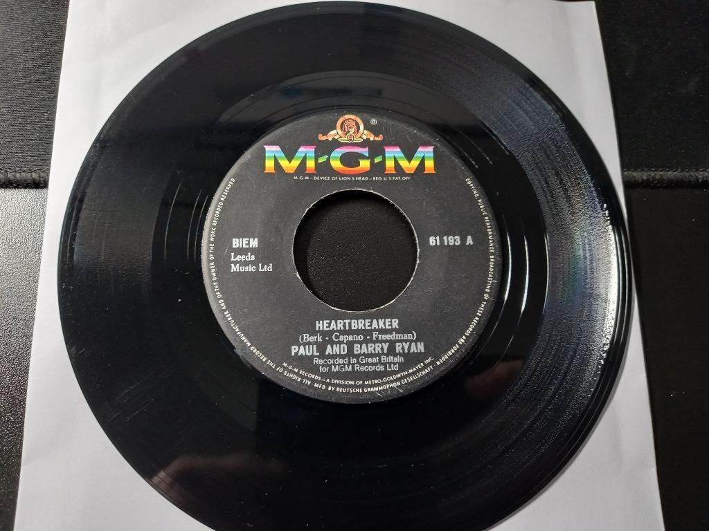 Paul & Barry Ryan ‎– Heartbreaker / Night Time '7, Ophalen of Verzenden, Zo goed als nieuw, Pop