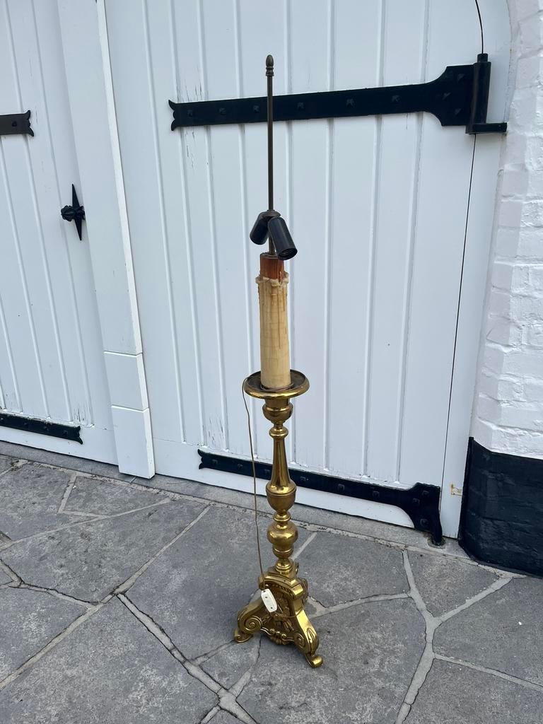 Verlichting voet in koper, Huis en Inrichting, Ophalen of Verzenden
