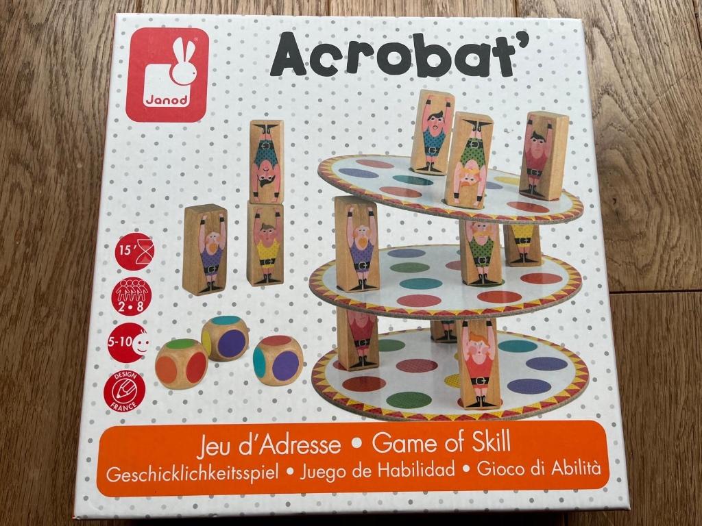 'Acrobat' - behendigheidsspel, Hobby en Vrije tijd, Een of twee spelers, Ophalen, Zo goed als nieuw, Janod