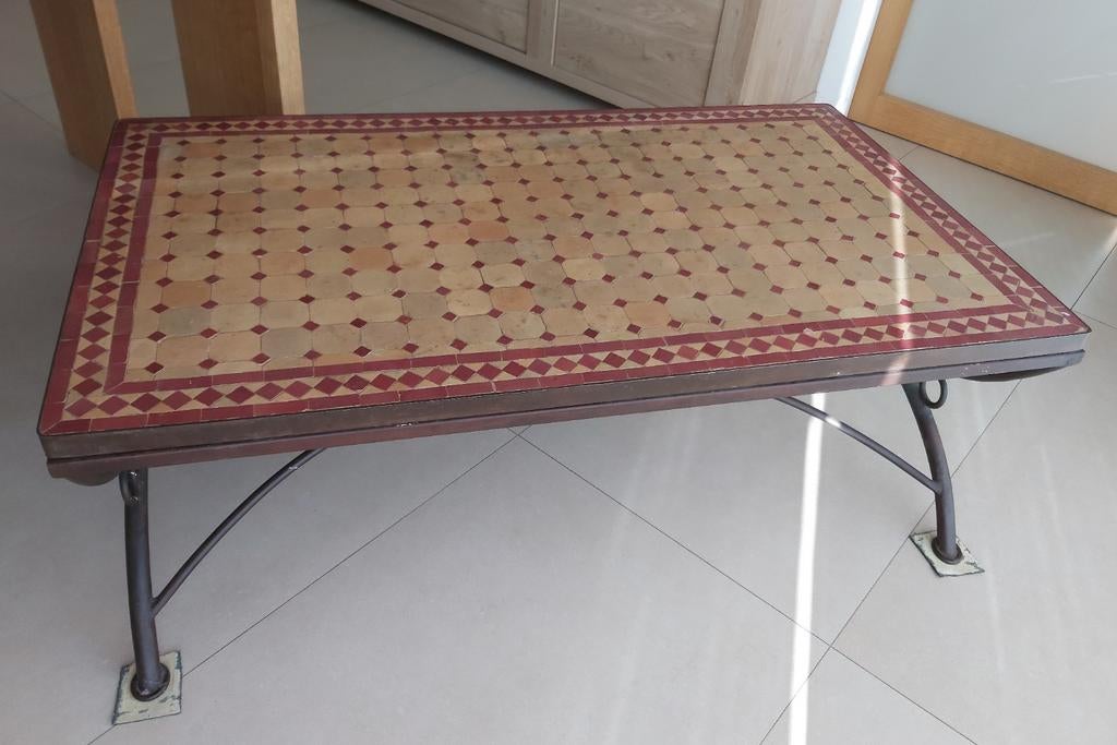 Table basse mosaique et fer forgé, Enlèvement