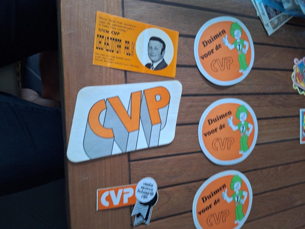 Stickers CVP, Verzamelen, Ophalen of Verzenden, Zo goed als nieuw, Bedrijf of Vereniging