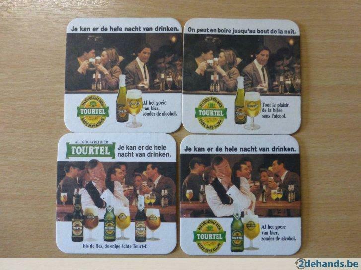 4 bierviltjes tourtel    brouwerij alken maes, Enlèvement ou Envoi, Utilisé