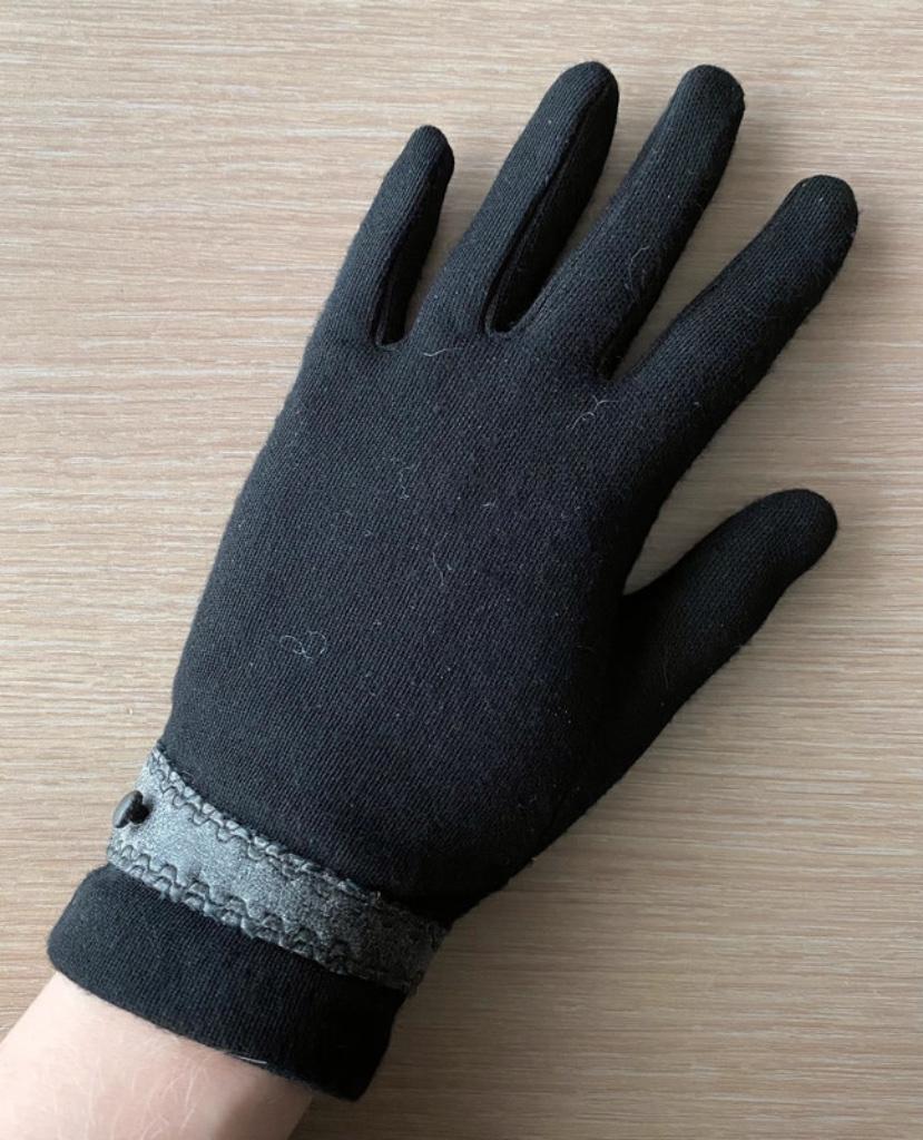 Zwarte vintage handschoenen, Verzenden, Zo goed als nieuw, Handschoenen