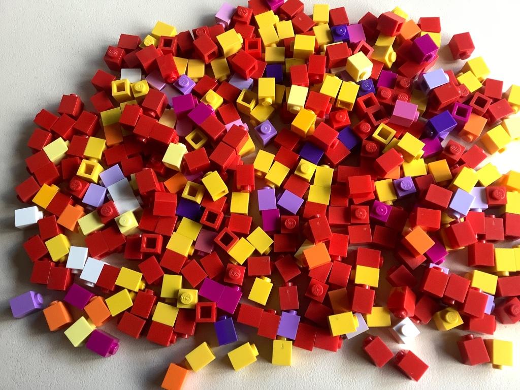 Lego blokjes 1x1 felle kleuren 300 stuks / 102-3, Enlèvement ou Envoi, Comme neuf, Briques en vrac, Lego