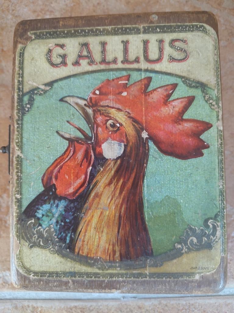 Oude sigarendoos"Gallus", Ophalen of Verzenden, Gebruikt
