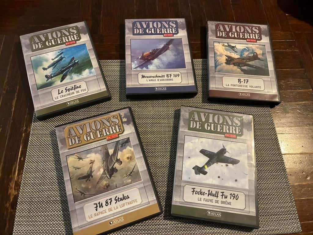 collection DVD les avions de guerre, CD & DVD, Enlèvement, Comme neuf