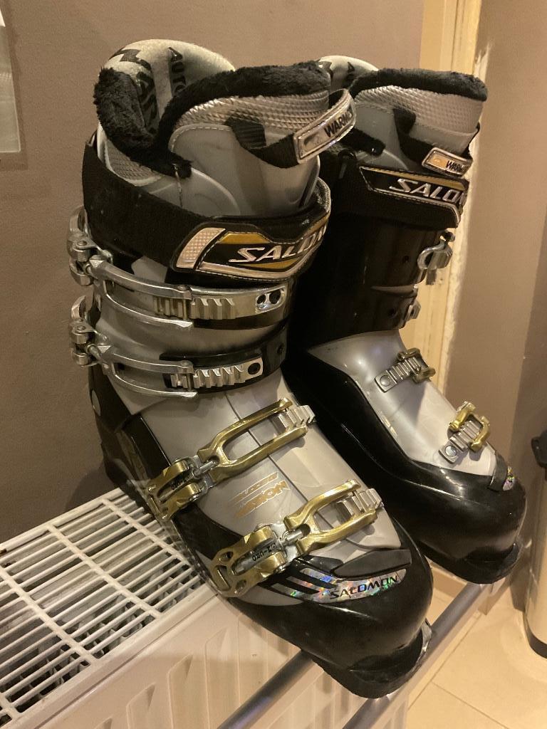 Skischoenen salomon maat 44 (mondo 28) - degelijke skibotten, Ophalen, Gebruikt, Schoenen, Salomon