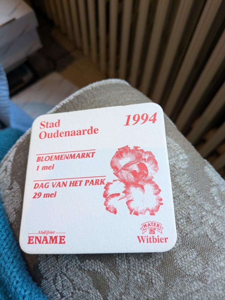 Stad Oudenaarde 1994, Ophalen of Verzenden, Zo goed als nieuw, Viltje(s)