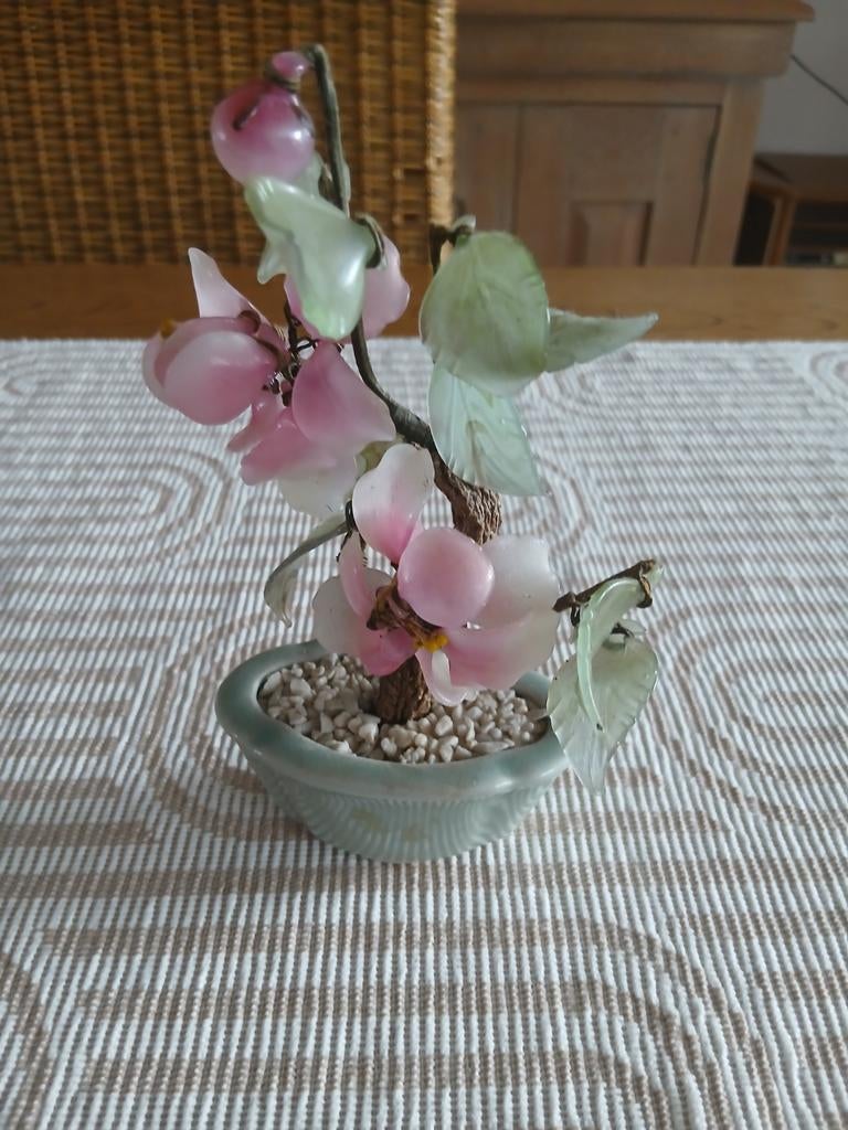 Vintage chinees jade bonzay, Antiek en Kunst, Ophalen of Verzenden