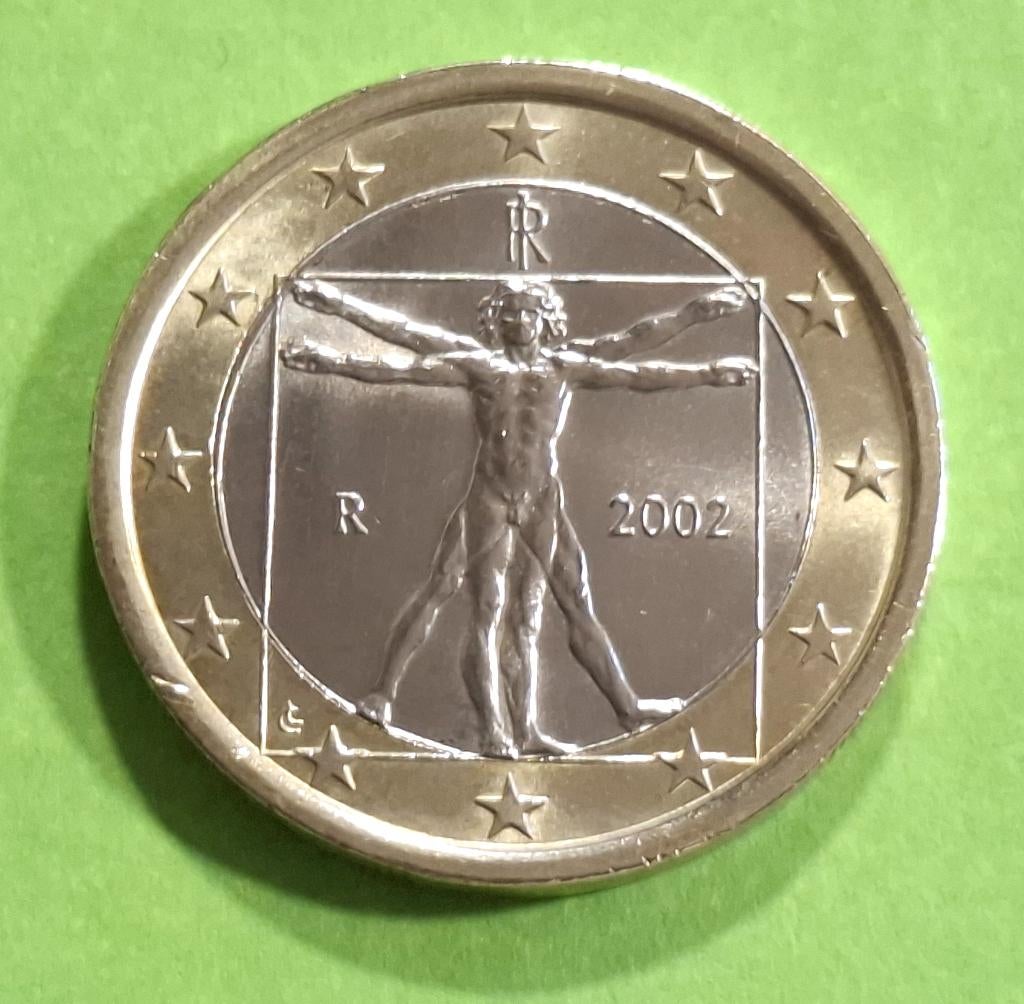 Pièce Italie - 1 euro - 2002, Envoi, Italie, 1 euro, Monnaie en vrac
