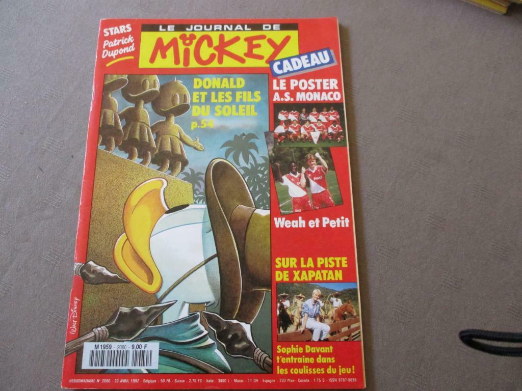 JOURNAL DE MICKEY.  30-04-1992, Enlèvement ou Envoi, Comme neuf, Journal