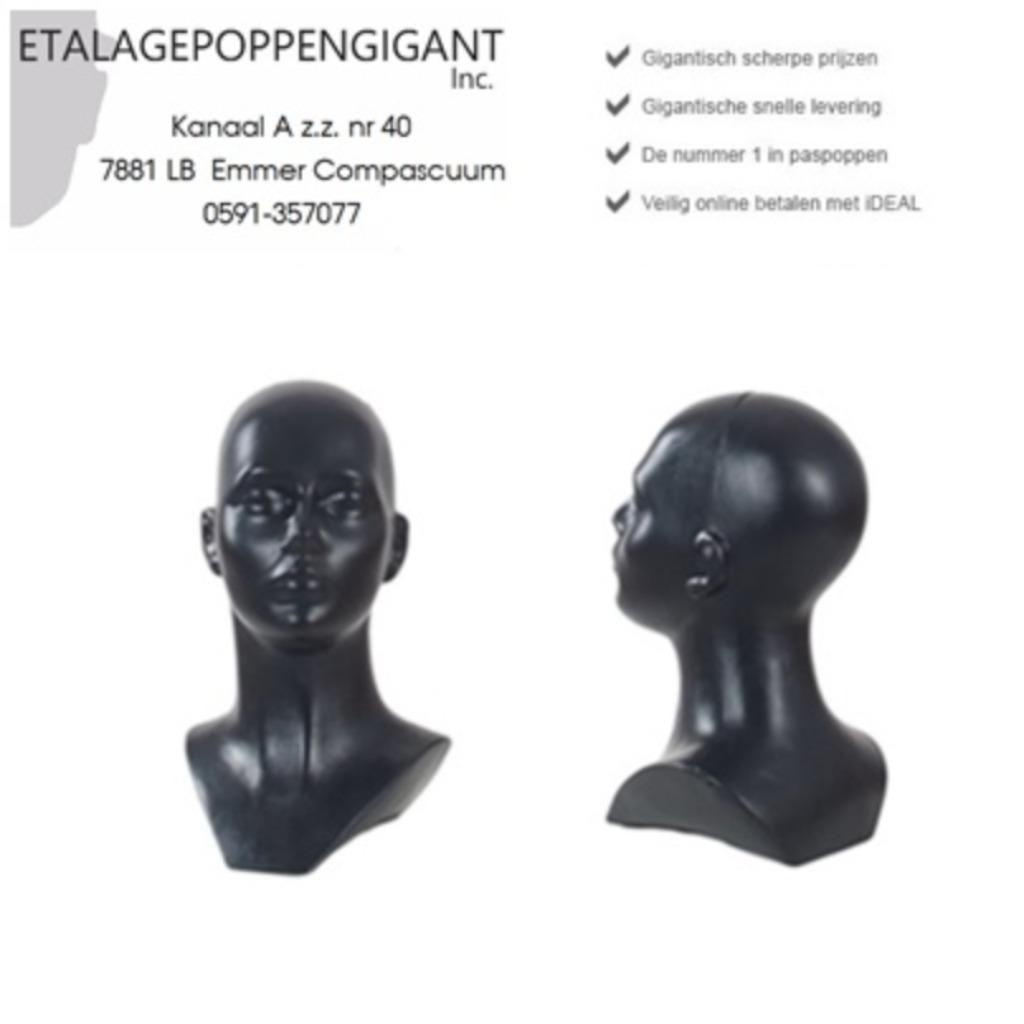 Presentatie Hoofd Kunststof div. Kleuren Etalagepoppengigant, ETALAGEPOPPENGIGANT.NL, Enlèvement ou Envoi, Neuf, One size fits all