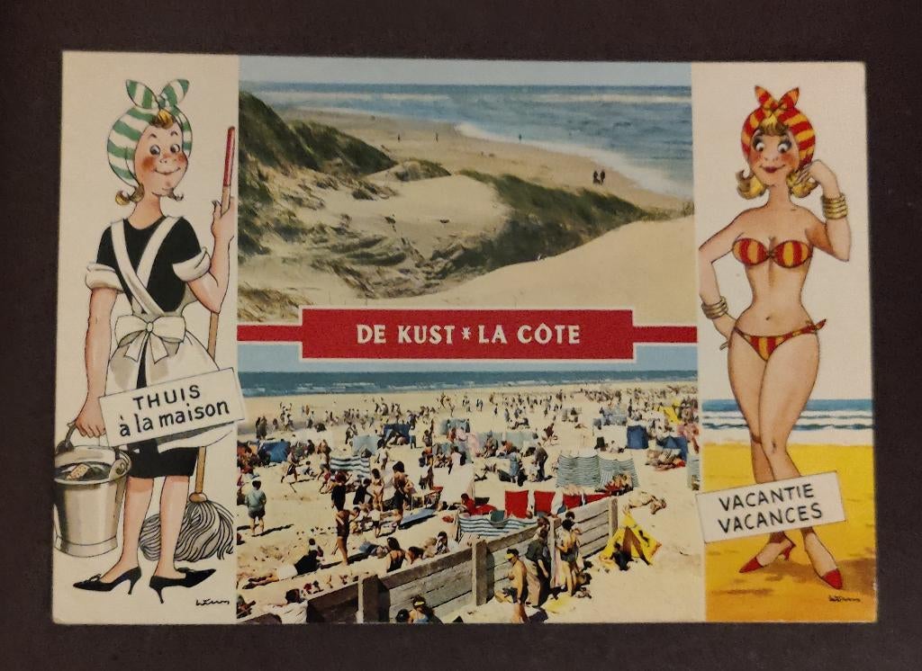 De Kust La Côte, Verzenden, 1960 tot 1980, Gelopen, West-Vlaanderen