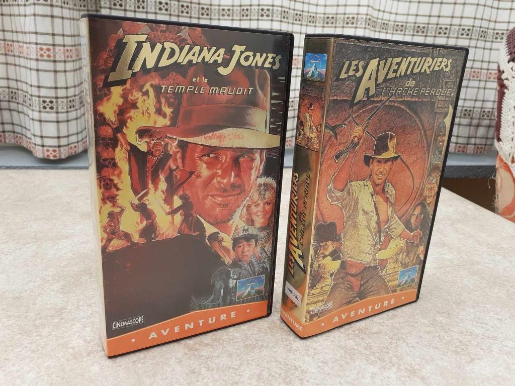 vhs indiana jones 1 et 2, Enlèvement ou Envoi, Comme neuf