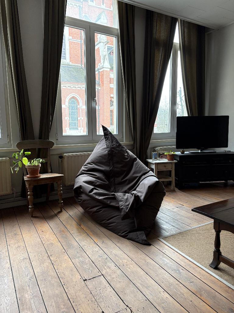 Grote zitzak - Sit On It - 175x148 cm - Chocolate brown, Ophalen, Zo goed als nieuw, Bruin, Zitzak