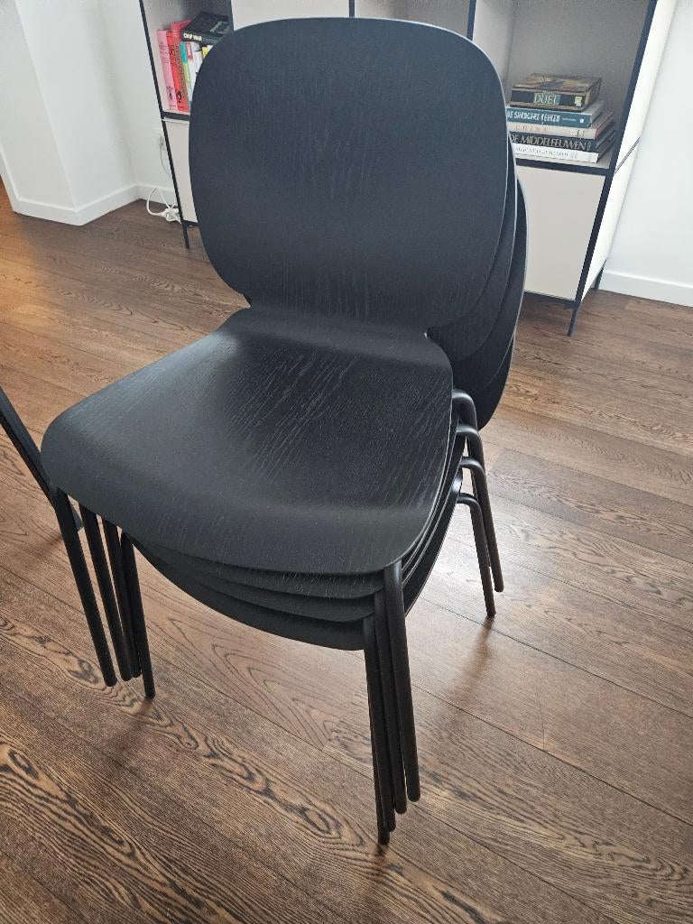 4x Ikea Svenbertil stoelen, Huis en Inrichting, Stoelen, Ophalen, Zwart, Hout, Vier