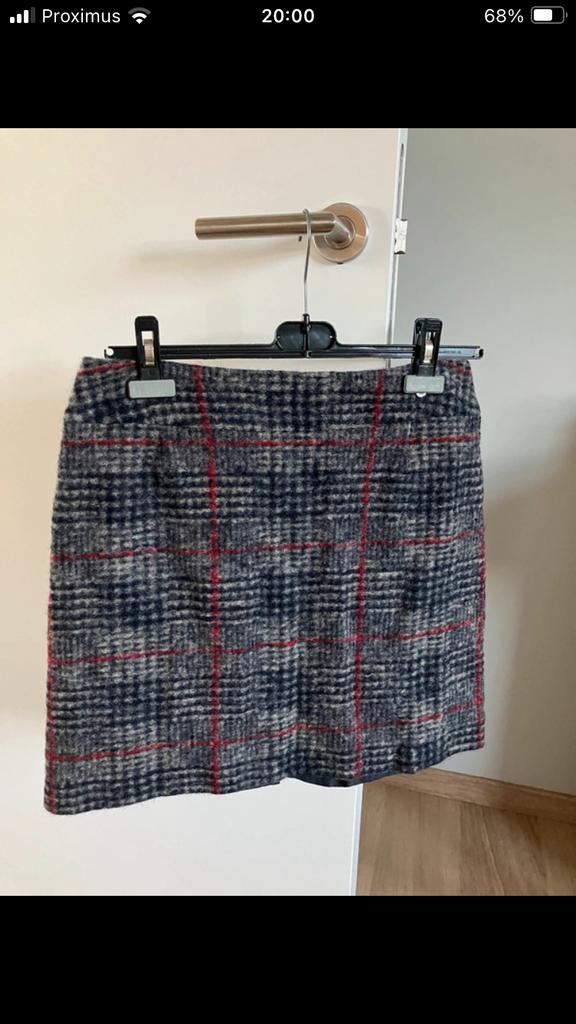 Korte rok / minirok geruit Terre Bleue maat 38, Kleding | Dames, Rokken, Zo goed als nieuw, Maat 38/40 (M), Ophalen of Verzenden