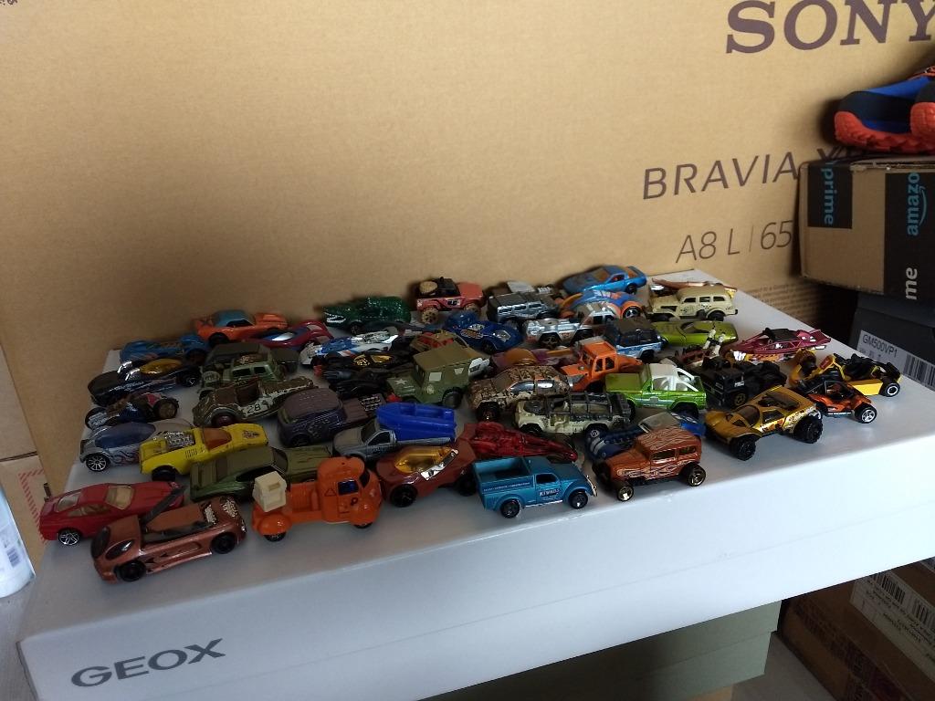 Lot 50 mini voitures métalliques Hot Wheels Matchbox etc, Enlèvement ou Envoi, Utilisé, Hot Wheels