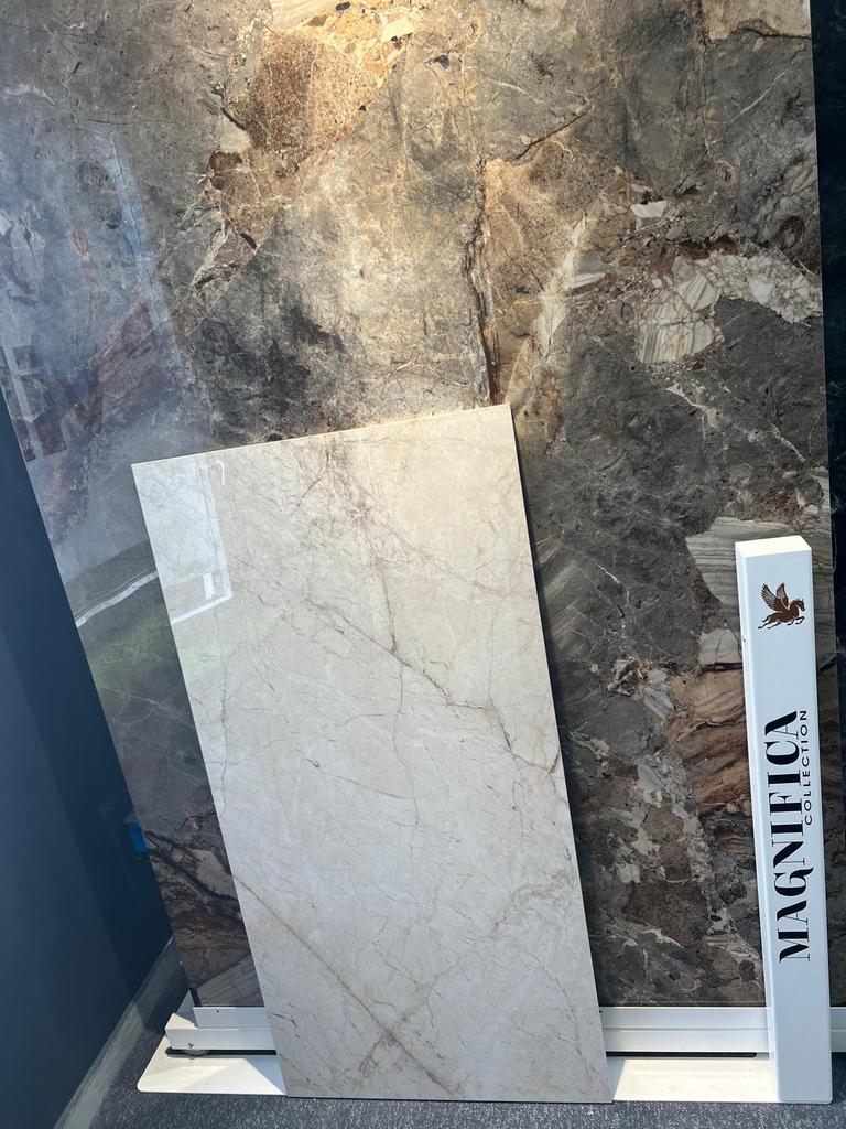 🚨Carrelage 60x120 marbré beige POLI rectifié 1er choix❗️ ️, Neuf