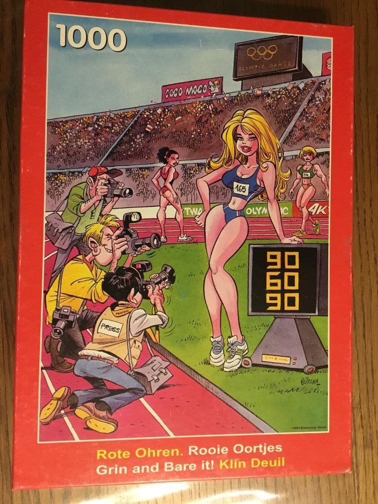 Puzzel Puzzelman 1000 Rode oortjes Ideale maten, Hobby en Vrije tijd, Denksport en Puzzels, Ophalen of Verzenden, 500 t/m 1500 stukjes