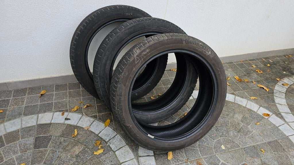 3 Continental 195/55 R 20 95 winterbanden, Auto-onderdelen, Banden en Velgen, Ophalen, Band(en)