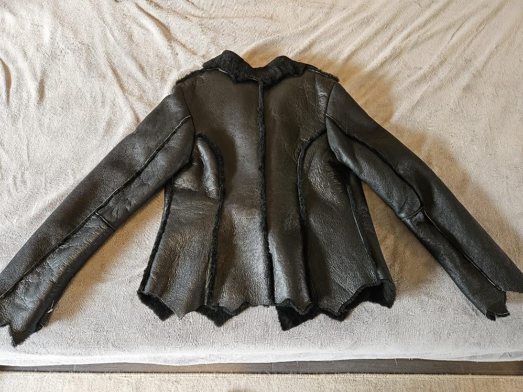 Leren winter jas, Zwart, Nieuw, Kaos, Ophalen