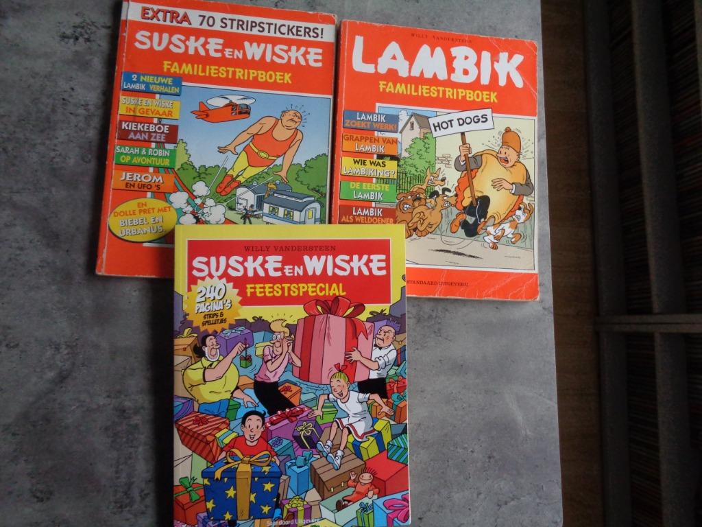 STRIPS 3X DIKKE FAMILIE STRIPBOEKEN SUSKE EN WISKE, Ophalen of Verzenden
