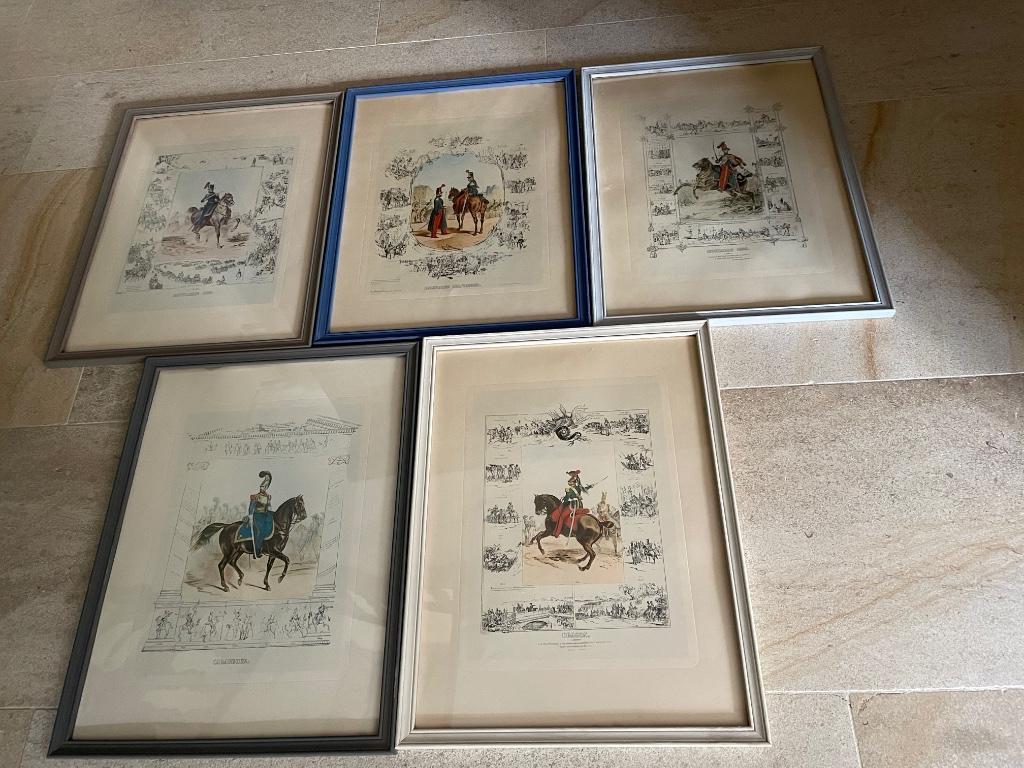5 Mooie kaders met paarden  te koop, Huis en Inrichting, Ophalen of Verzenden, Zo goed als nieuw