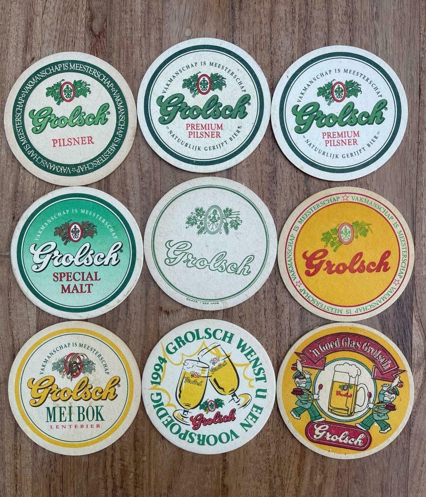 Bierviltjes - GROLSCH BIER, Collections, Marques de bière, Enlèvement ou Envoi, Utilisé, Sous-bock, Grolsch
