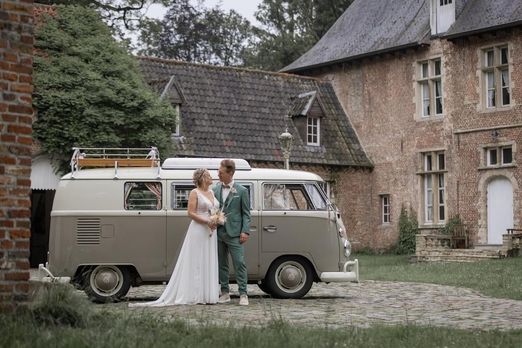 Volkswagen busje T1 ceremoniewagen te huur., Met chauffeur