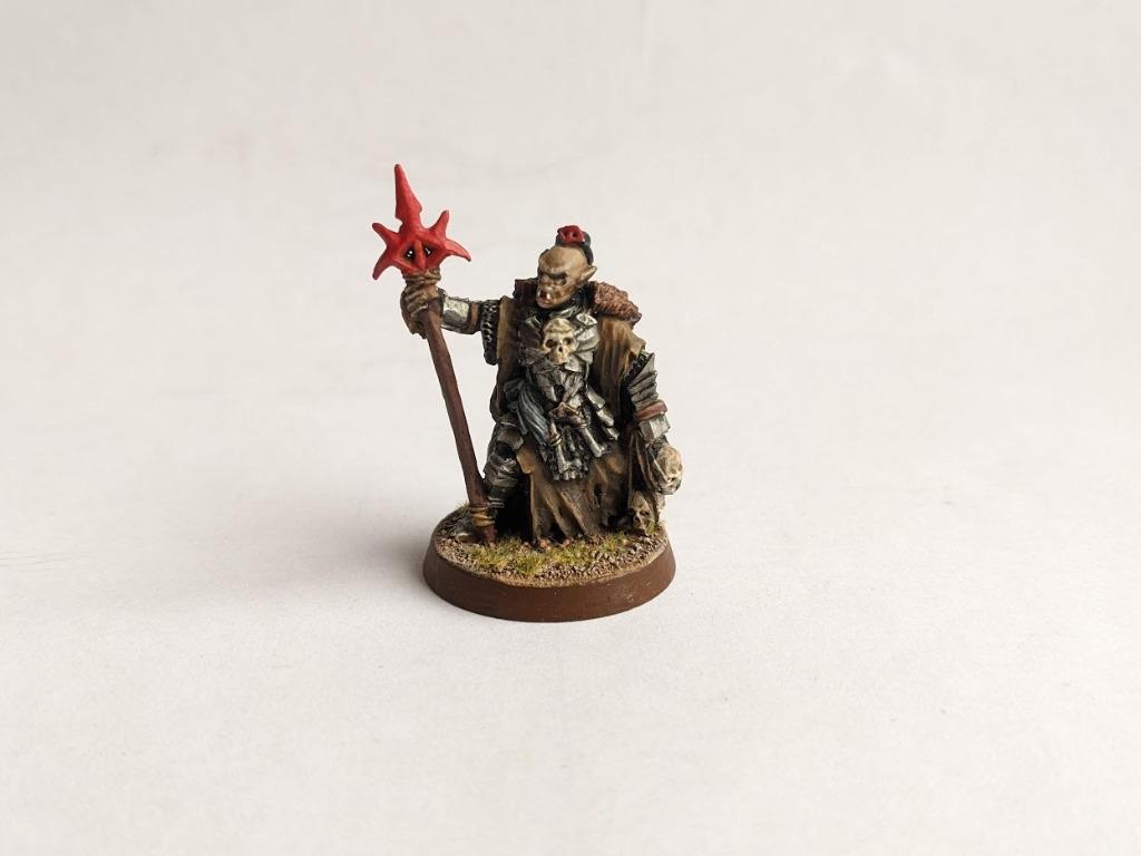 geschilderde Lord of the Rings ‘Orc Shaman’ Games Workshop, Ophalen of Verzenden, Gebruikt, Actiefiguurtje