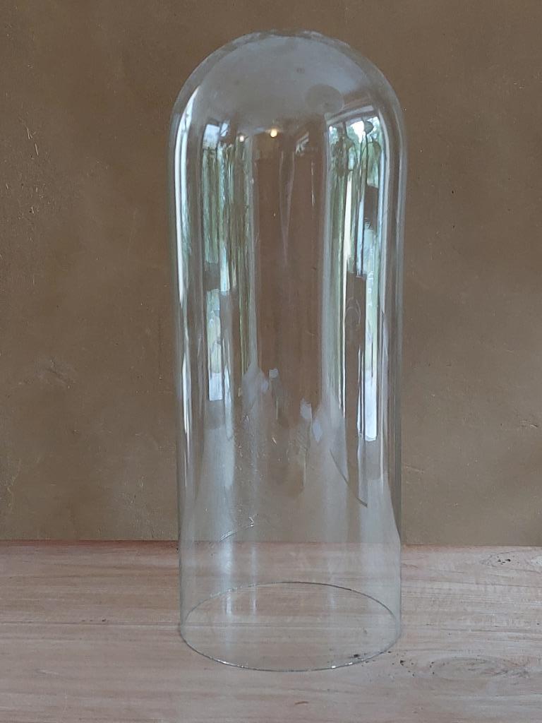 cloche en verre antique avec base, Enlèvement ou Envoi