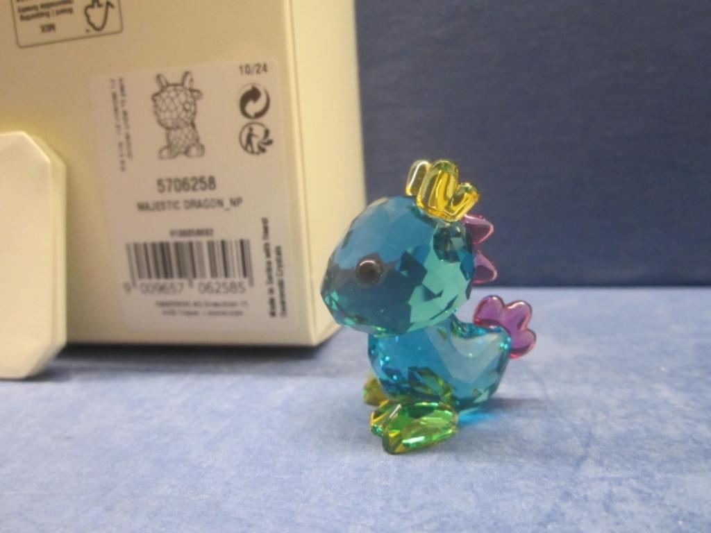 Swarovski Zodiak Statige Draak, Ophalen of Verzenden, Nieuw, Figuurtje