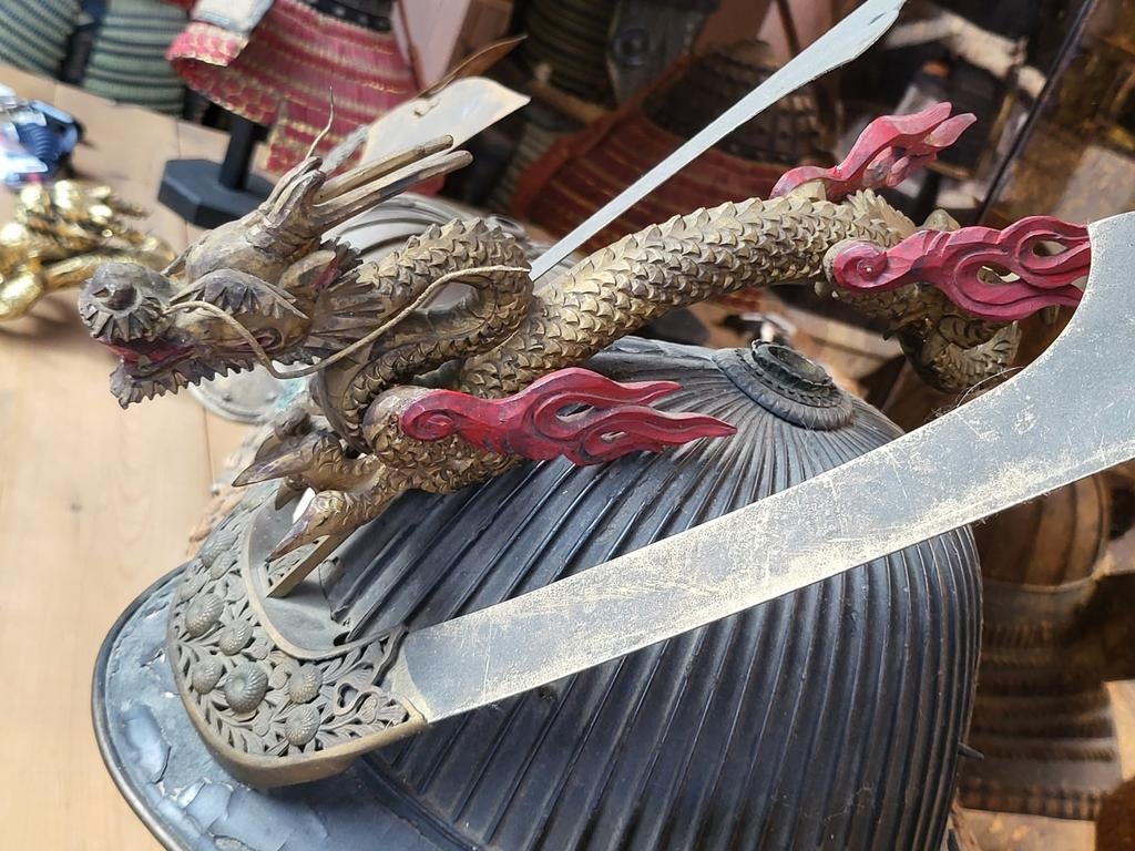 Kabuto complet Yoroi 62 Ken Signé "TRES RARE" période EDO, Enlèvement ou Envoi, Autres, Épée ou sabre