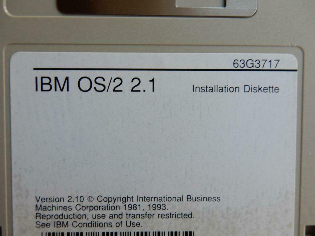 IBM OS/2 2.1  disks for OS 2  vintage, Enlèvement ou Envoi, Utilisé