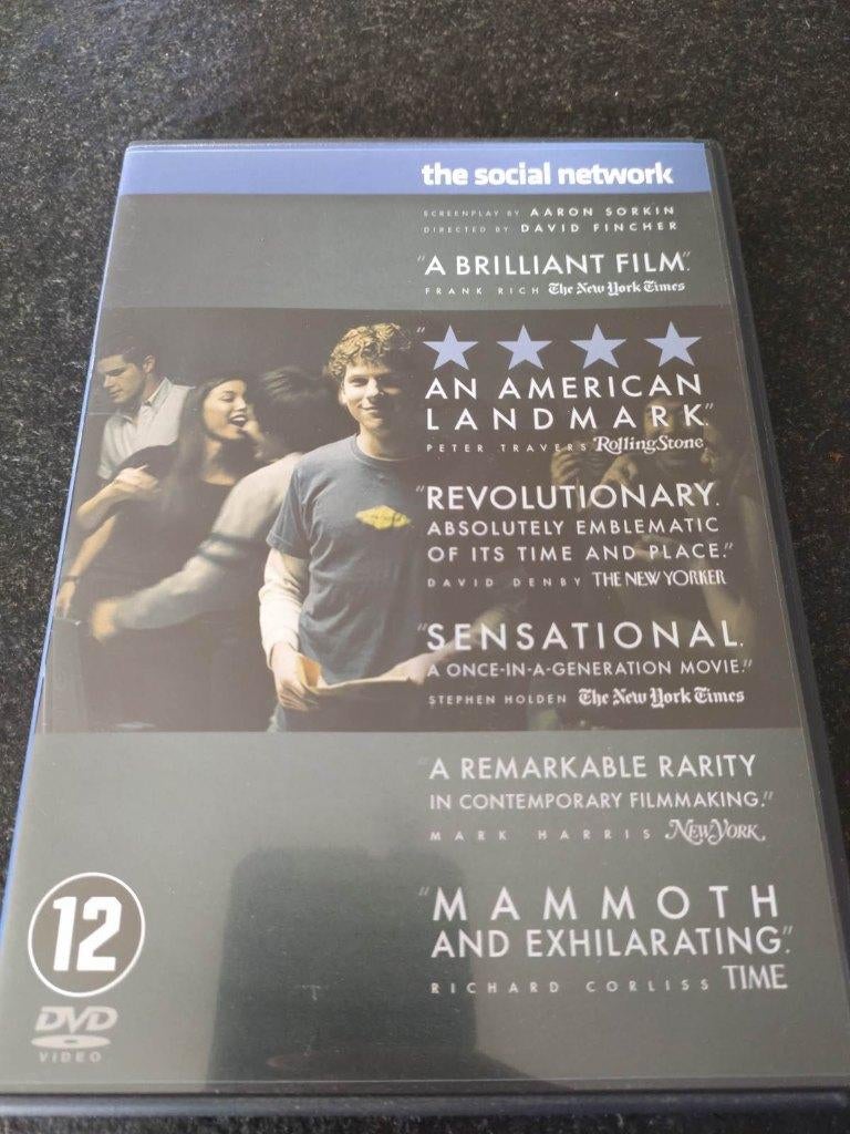 DVD The Social Network à propos de Facebook, À partir de 12 ans, Enlèvement ou Envoi, Comme neuf