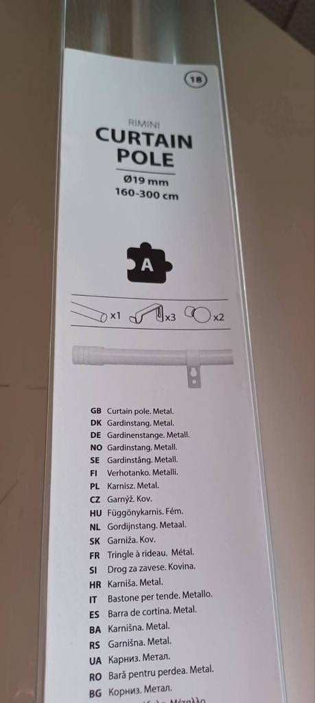 Nieuwe gordijnen en roedes, Ophalen